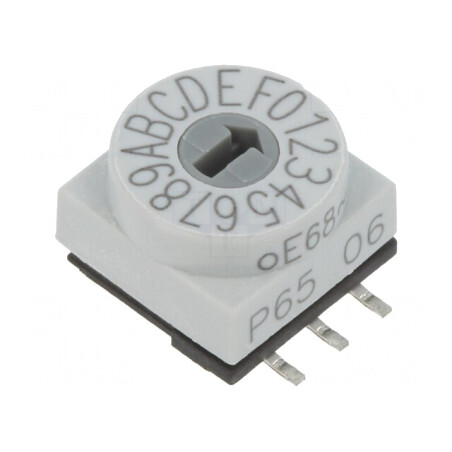 Întrerupător Codificare HEX/BCD 16 Poz SMD 80mΩ | Electronic-mag.ro | Componente Electronice