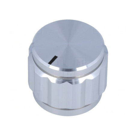 Buton rotativ aluminiu 6,35mm 22x19mm | Electronic-mag.ro | Componente Electronice