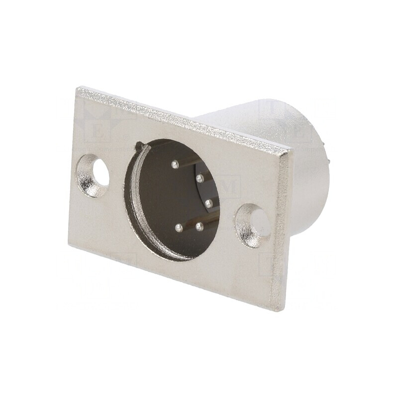 Soclu XLR 5 Pini Montare Panou | Electronic-mag.ro | Componente Electronice