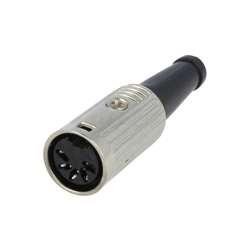 Mufă DIN 5-Pin Mamă 180° pe Cablu 34V | Electronic-mag.ro | Componente Electronice