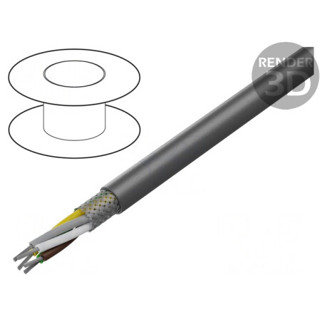 Cablu Ecranat LiYCY 5x20AWG PVC | Electronic-mag.ro | Componente Electronice