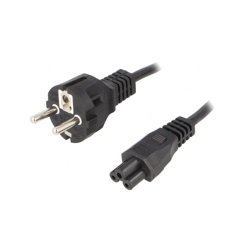 Cablu Alimentare 3x0,75mm2 1,5m 2,5A CEE 7/7 la IEC C5 | Electronic-mag.ro | Componente Electronice