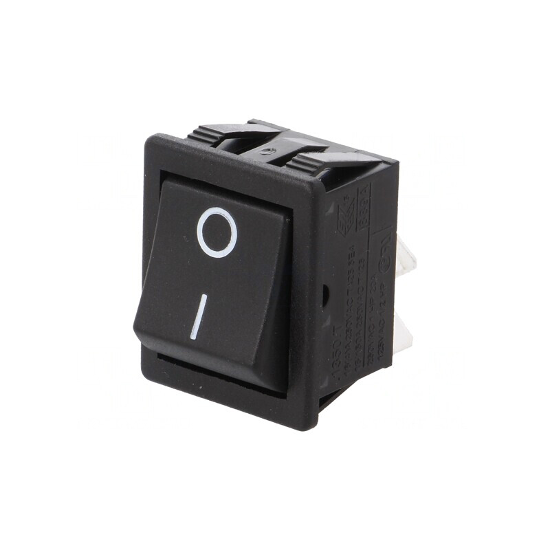 Rocker Switch DPST ON-OFF 16A 250V Negru | Electronic-mag.ro | Componente Electronice