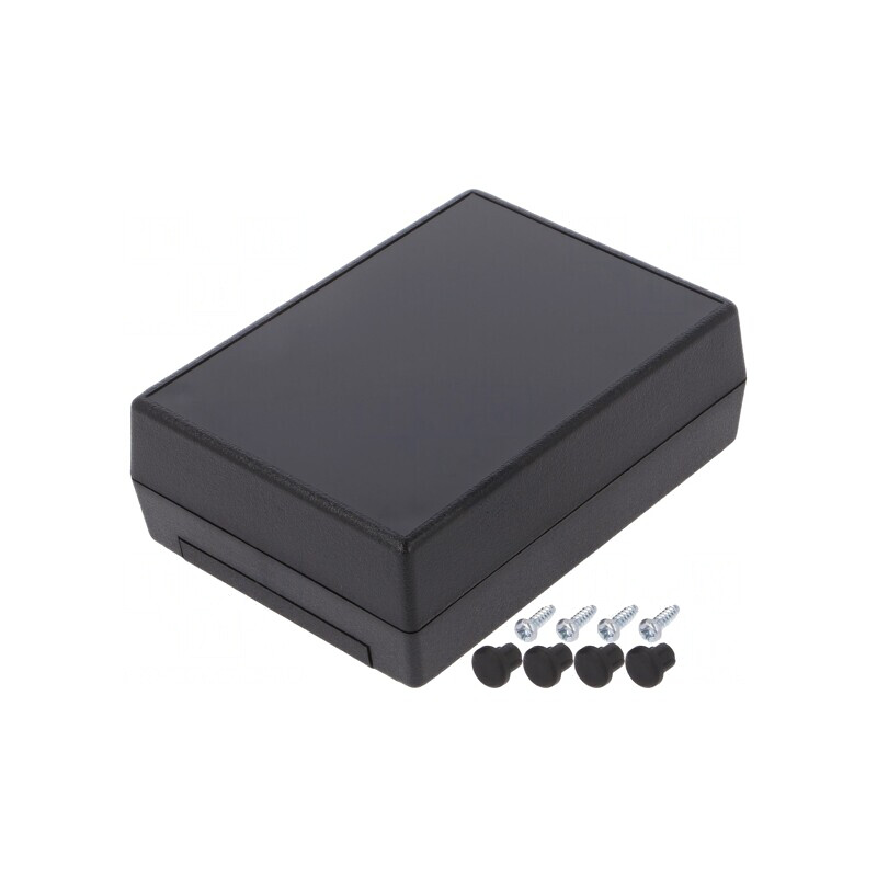 Carcasă universală ABS neagră 82x111x38mm | Electronic-mag.ro | Componente Electronice