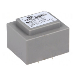 Transformator încapsulat 1,5VA 230V 12V 100mA PCB | Electronic-mag.ro | Componente Electronice