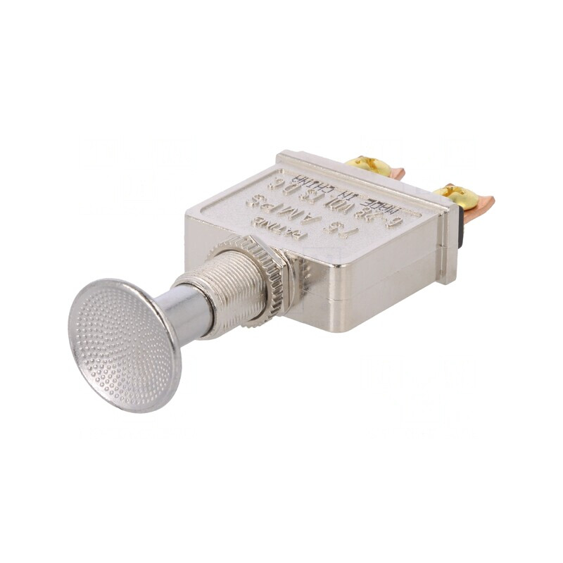 Comutator Push-Pull Crom 75A 12V fără Iluminare | Electronic-mag.ro | Componente Electronice