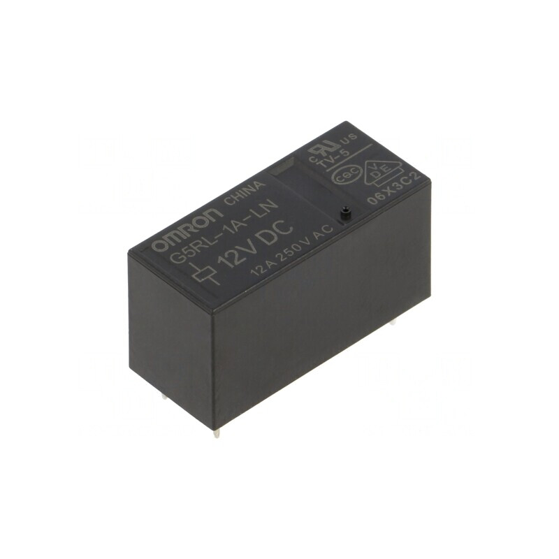 Releu electromagnetic SPST-NO 12VDC 12A 250VAC PCB | Electronic-mag.ro | Componente Electronice