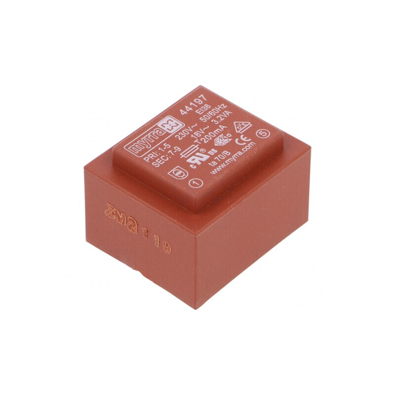 Transformator încapsulat 3,2VA 230V 18V PCB | Electronic-mag.ro | Componente Electronice