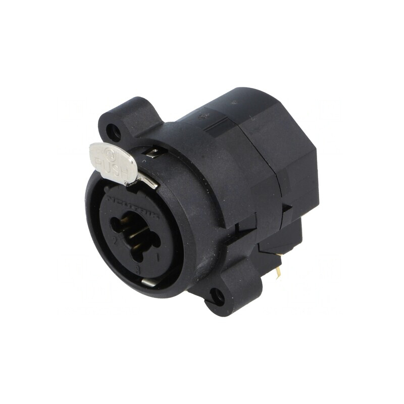 Soclu Jack 6,3mm XLR Mamă Unghi 90° THT 3A Combo | Electronic-mag.ro | Componente Electronice