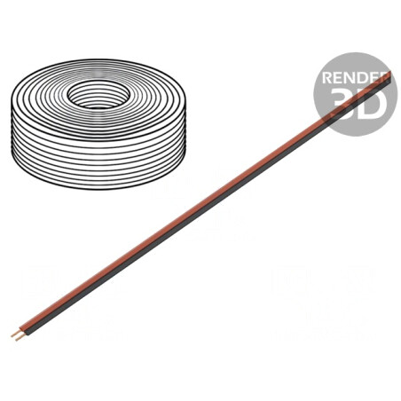 Cablu Electric LiYz 2x0,25mm 350V 5m Negru/Roșu | Electronic-mag.ro | Componente Electronice