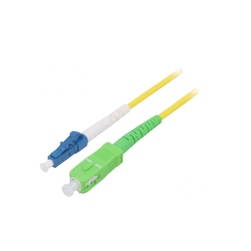 Cablul Patch cu Fibră Optică OS2 LC/UPC-SC/APC 1m Galben | Electronic-mag.ro | Componente Electronice
