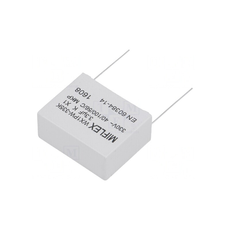 Condensator cu Polipropilenă 3,3uF THT ±10% | Electronic-mag.ro | Componente Electronice