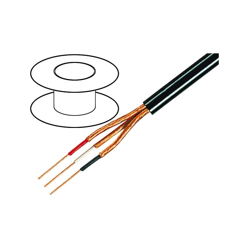Cablu Microfon Negru OFC 5x0,14mm² | Electronic-mag.ro | Componente Electronice