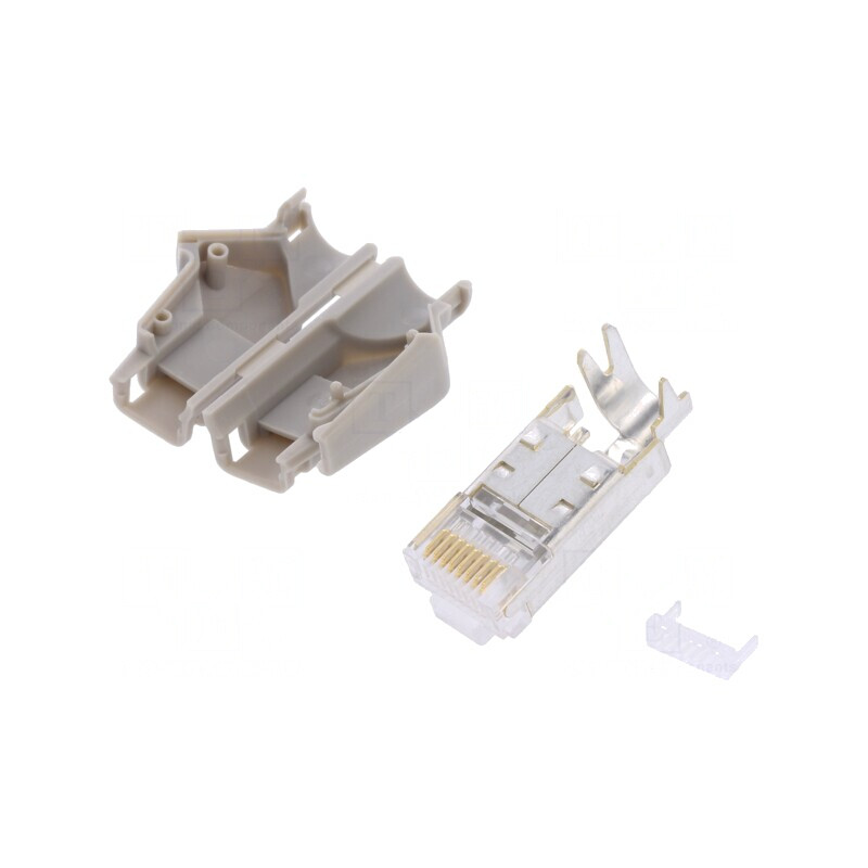 Mufă RJ45 Cat 5e Ecranată cu Manşon 6.6mm | Electronic-mag.ro | Componente Electronice Mufă RJ45 Cat 5e Ecranată cu Manşon 6.6mm | Electronic-mag.ro | Componente Electronice
