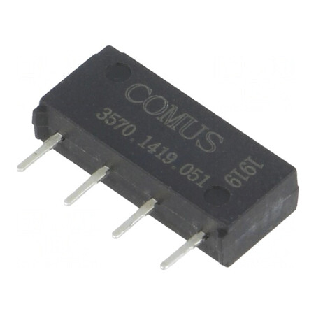 Releu senzor reed SPST-NO 5VDC 500mA 200VDC 10W | Electronic-mag.ro | Componente Electronice