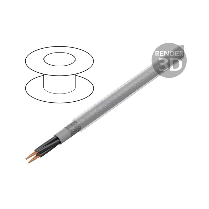 Cablu electric ecranat PVC 300V/500V | Electronic-mag.ro | Componente Electronice