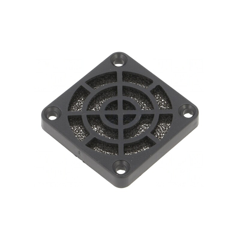 Filtru Plastic Ø40mm Negru cu Șurub | Electronic-mag.ro | Componente Electronice