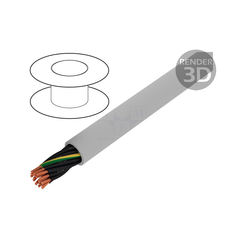 Cablu Electric Gri 0.5mm² 300V/500V fără Ecranaj | Electronic-mag.ro | Componente Electronice