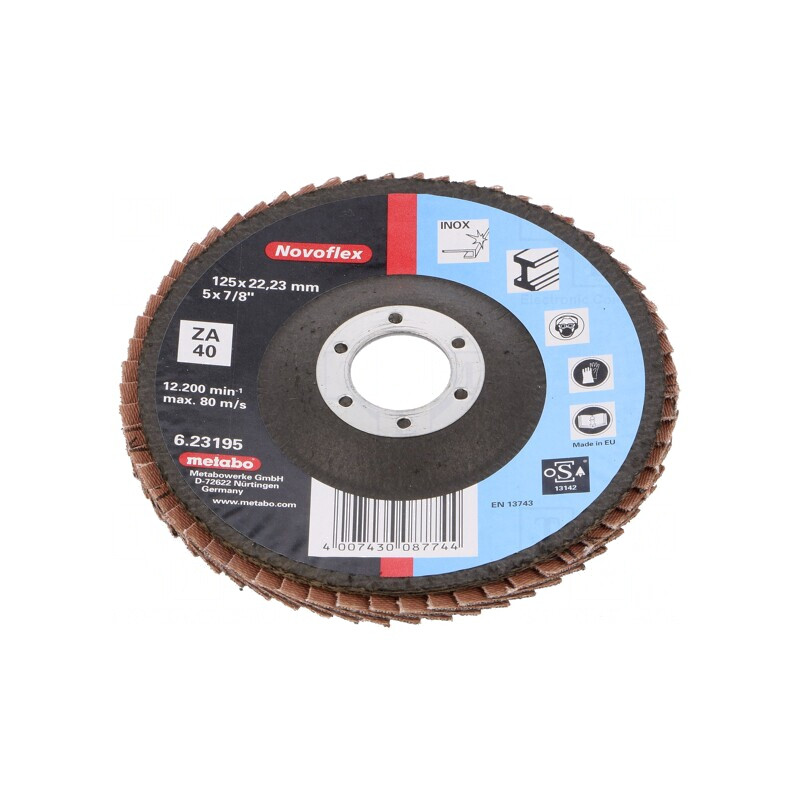 Disc de șlefuit cu lambouri 125mm 22,23mm | Electronic-mag.ro | Componente Electronice Disc de șlefuit cu lambouri 125mm 22,23mm | Electronic-mag.ro | Componente Electronice