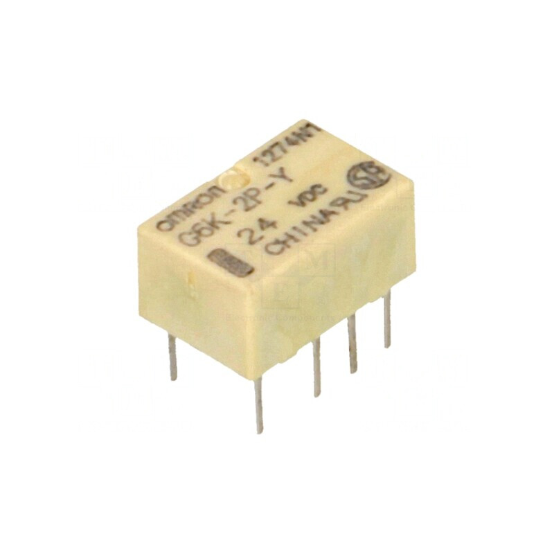 Releu Electromagnetic DPDT 24VDC 1A | Electronic-mag.ro | Componente Electronice