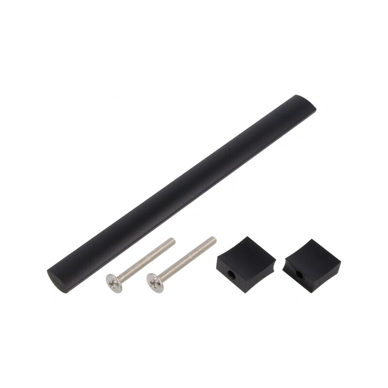 Manetă Aluminiu Negru Mat 30,5mm x 180mm x 15,5mm | Electronic-mag.ro | Componente Electronice