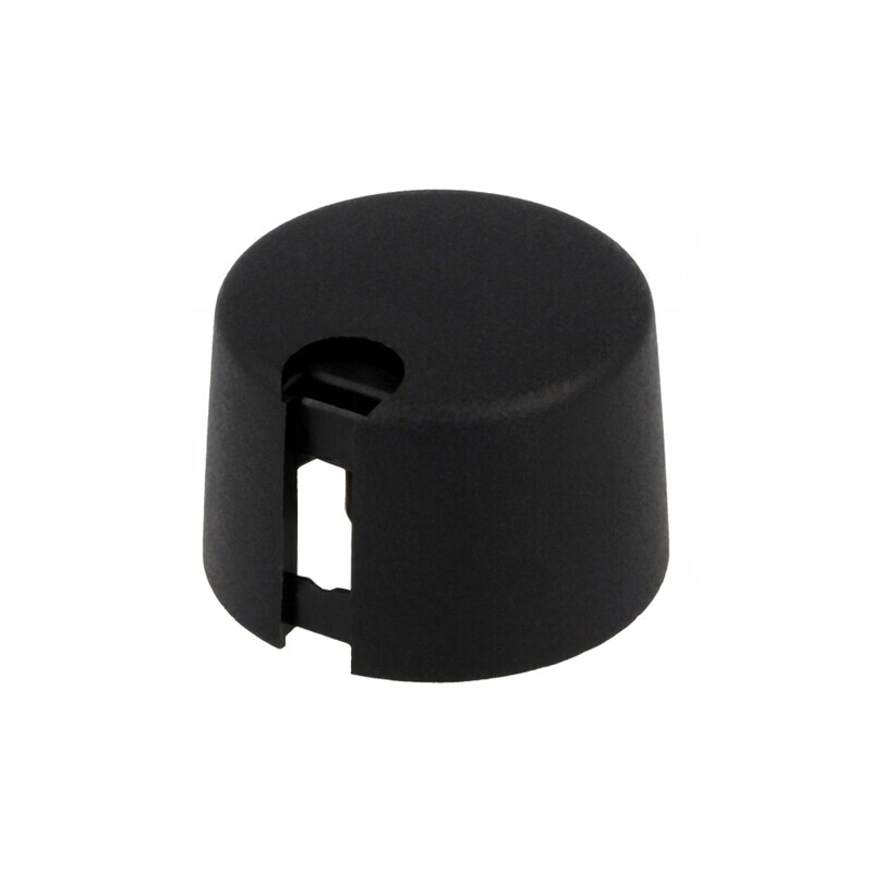 Buton rotativ plastic negru Ø6mm Ø24x16mm | Electronic-mag.ro | Componente Electronice