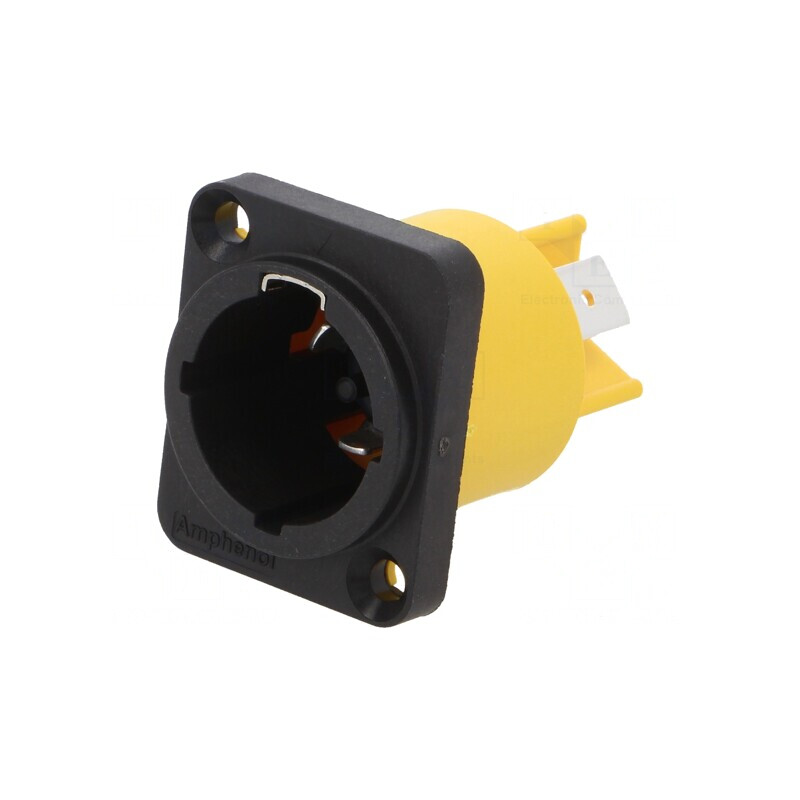 Soclu Alimentare AC 3 Pin 16A 250V IP65 Termoplast | Electronic-mag.ro | Componente Electronice