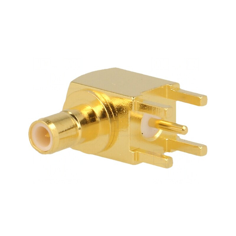 Soclu SMB 90° 50Ω THT PTFE Aurit | Electronic-mag.ro | Componente Electronice Soclu SMB 90° 50Ω THT PTFE Aurit | Electronic-mag.ro | Componente Electronice