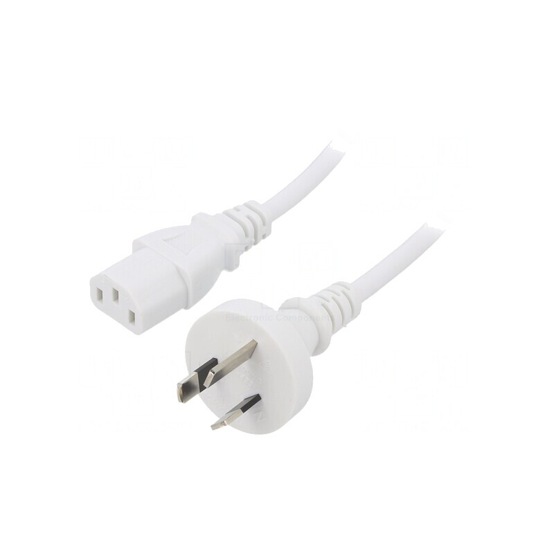 Cablu Alimentare AS/NZS 3112 IEC C13 PVC 1.8m | Electronic-mag.ro | Componente Electronice