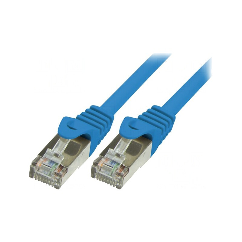 Patch cord Ethernet Cat5e F/UTP 7.5m Albastru | Electronic-mag.ro | Componente Electronice