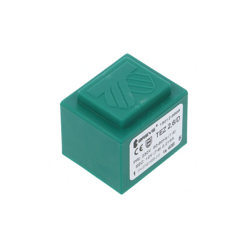 Transformator Încapsulat 2,6VA 230V 12V 217mA PCB | Electronic-mag.ro | Componente Electronice