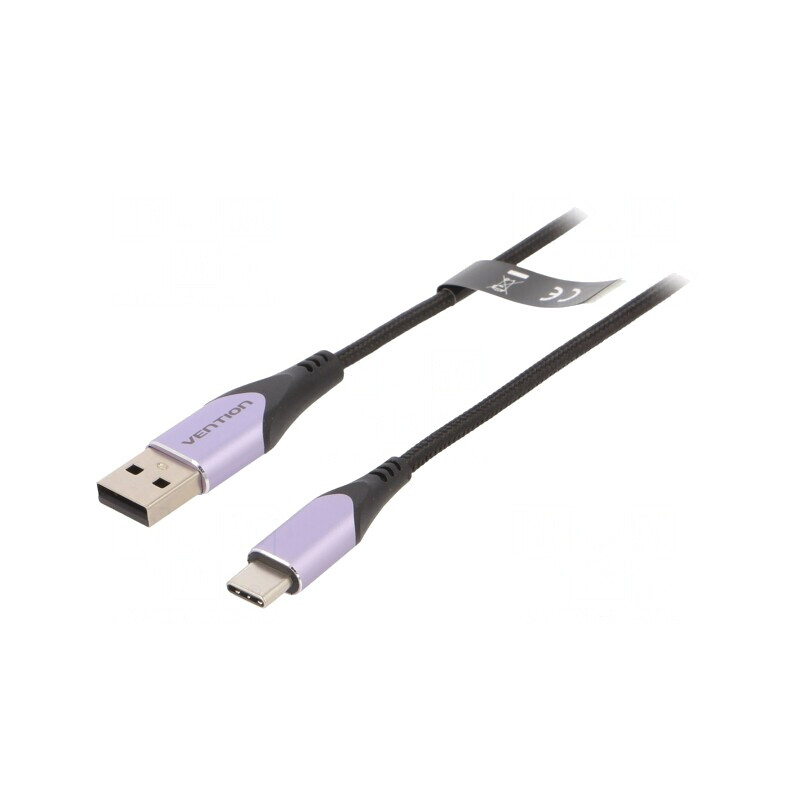 Cablu USB 2.0 A-C Negru 1m | Electronic-mag.ro | Componente Electronice