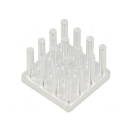 Radiator extrudat cu aripioare naturale 14x14x10 mm | Electronic-mag.ro | Componente Electronice