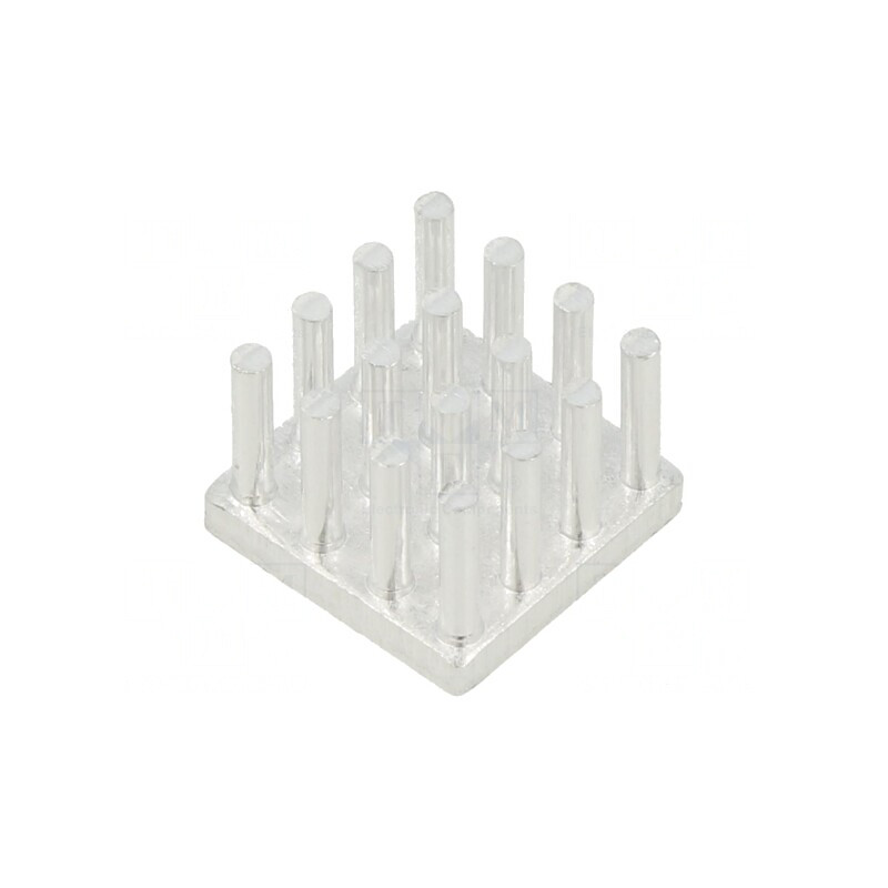 Radiator extrudat cu aripioare naturale 14x14x10 mm | Electronic-mag.ro | Componente Electronice