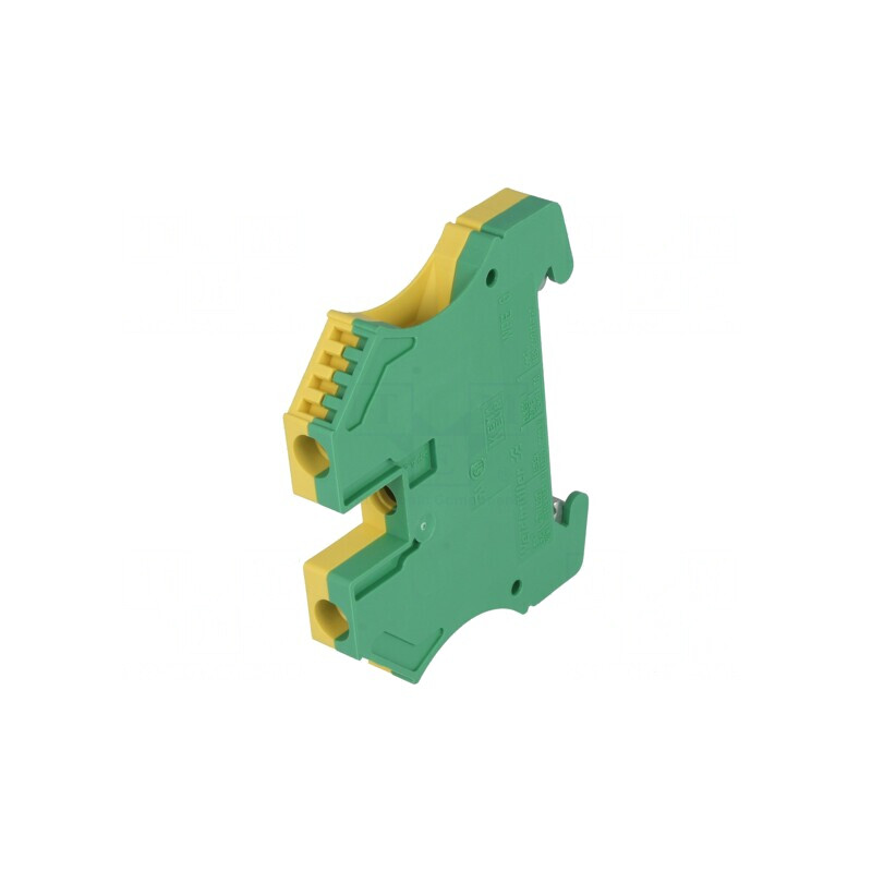 Conector Șine 6mm2 1 Pista 2 Borne Galben-Verde TS35 | Electronic-mag.ro | Componente Electronice Conector Șine 6mm2 1 Pista 2 Borne Galben-Verde TS35 | Electronic-mag.ro | Componente Electronice