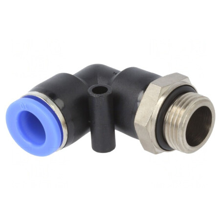 Racord push-in unghiular G 3/8 PBT 0-60°C | Electronic-mag.ro | Componente Electronice