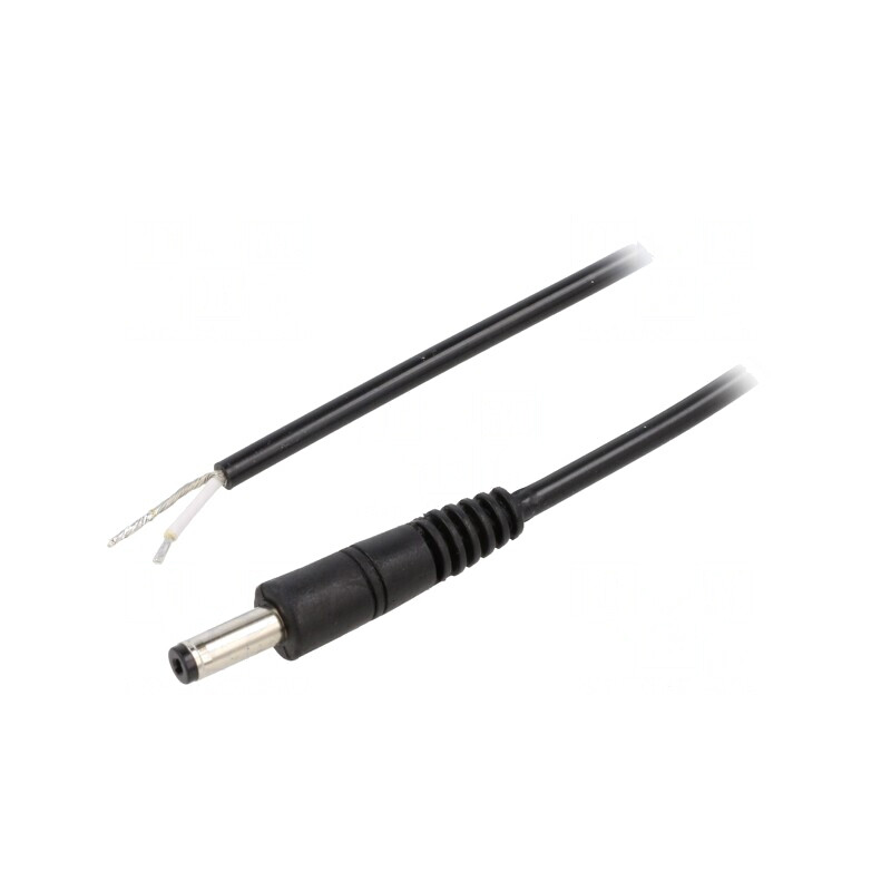 Cablu Alimentare DC Negru 1.5m | Electronic-mag.ro | Componente Electronice