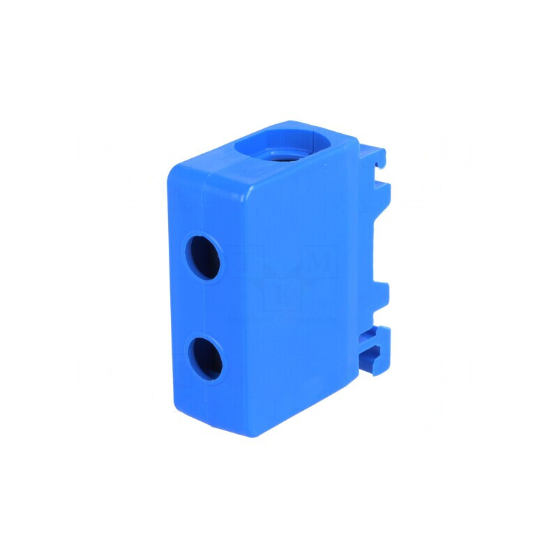 Conector de Șine 50mm2 cu 2 Borne Albastru TS35 | Electronic-mag.ro | Componente Electronice
