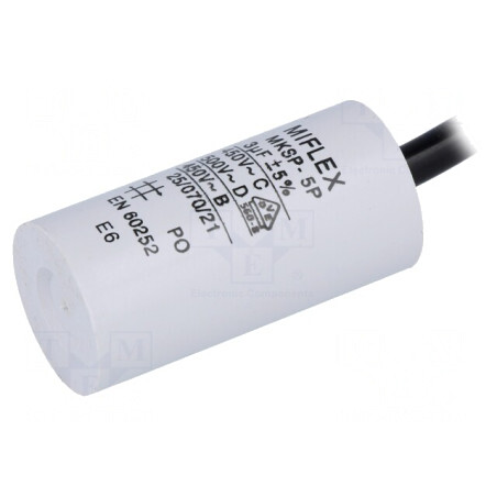 Condensator pentru Motoare 3uF 450V 25x53mm | Electronic-mag.ro | Componente Electronice