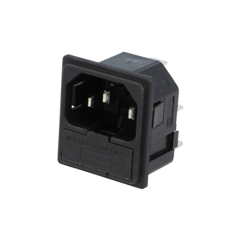 Conector Alimentare AC 10A 250V IEC 60320 | Electronic-mag.ro | Componente Electronice