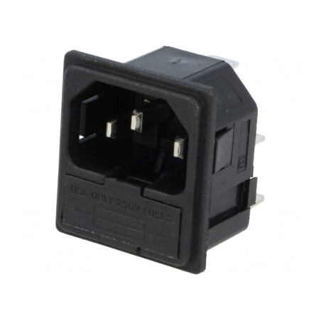 Conector Alimentare AC 10A 250V IEC 60320 | Electronic-mag.ro | Componente Electronice