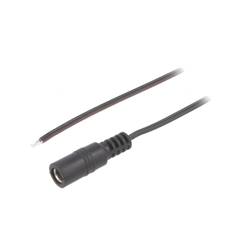 Cablu Alimentare DC 5.5/2.5 Negru 1.5m | Electronic-mag.ro | Componente Electronice