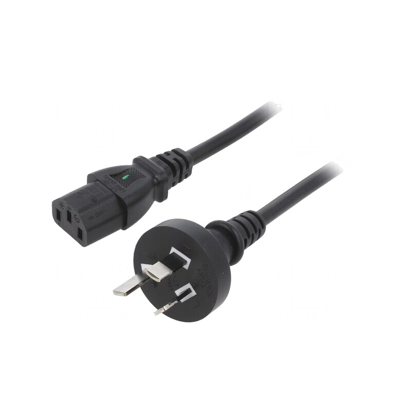 Cablu Alimentare 1,8m 3x0,75mm2 AS/NZS 3112 IEC C13 PVC | Electronic-mag.ro | Componente Electronice