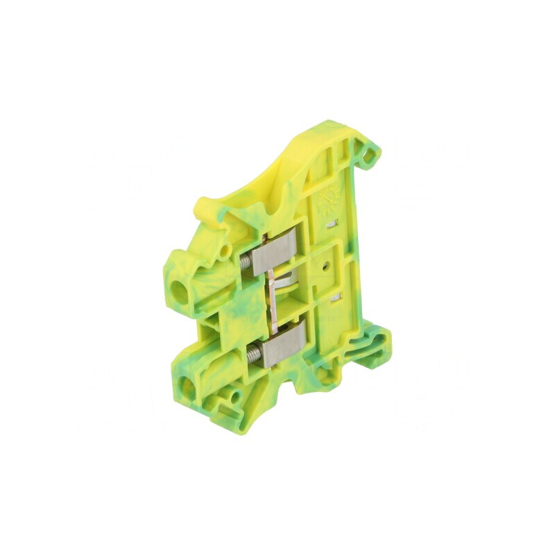 Conector de Îmbinare Șine 0,14-4mm2 1 Pista 2 Borne Galben-Verde | Electronic-mag.ro | Componente Electronice