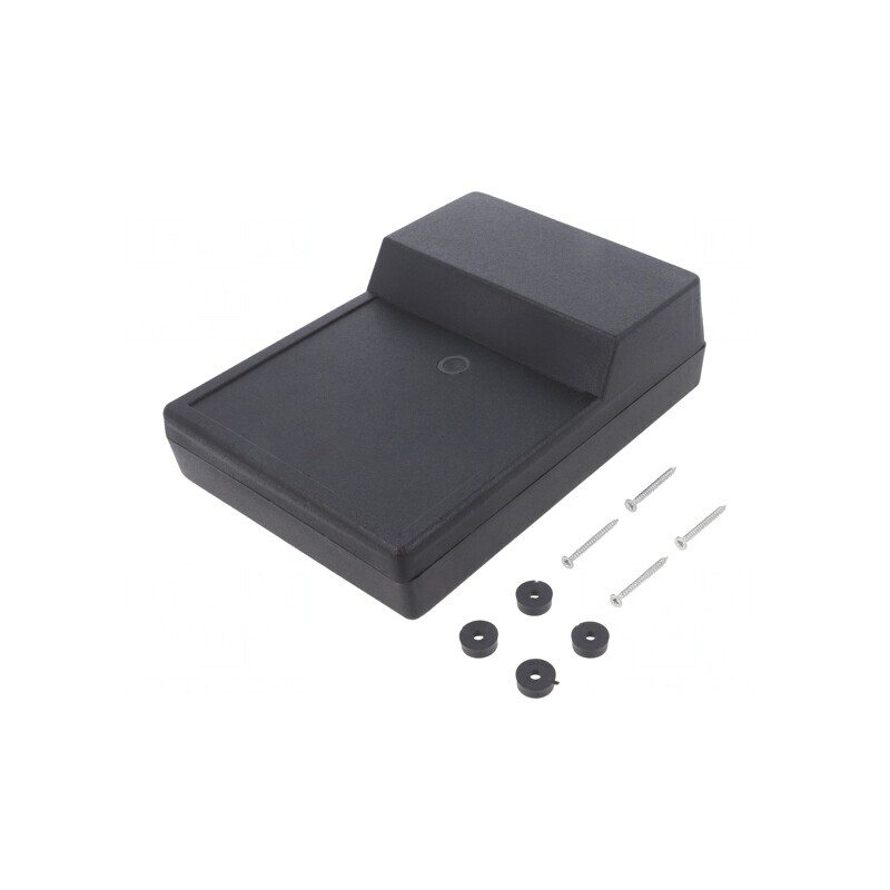 Carcasă desktop ABS neagră 138x189x59mm | Electronic-mag.ro | Componente Electronice