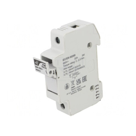 Clemă siguranțe 10x38mm 32A IP20 pentru șină DIN | Electronic-mag.ro | Componente Electronice
