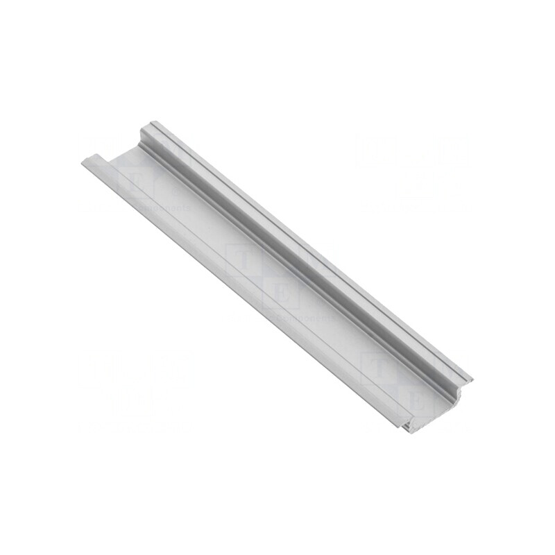 Profil Aluminiu Încastrat pentru Module LED 1m Argintiu | Electronic-mag.ro | Componente Electronice