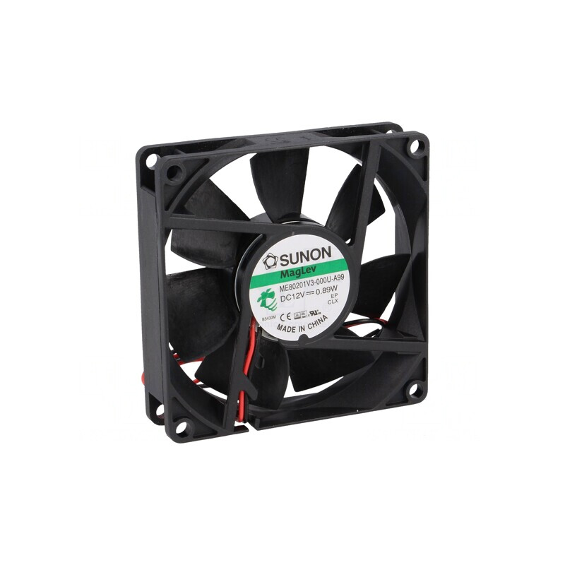 Ventilator axial 12V DC 80x80x20mm 49,27m³/h 30dBA | Electronic-mag.ro | Componente Electronice