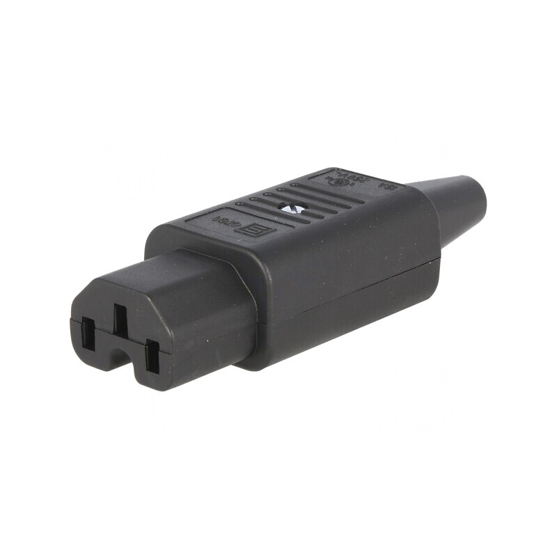 Conector Alimentare AC IEC 60320 10A 250V Drept | Electronic-mag.ro | Componente Electronice