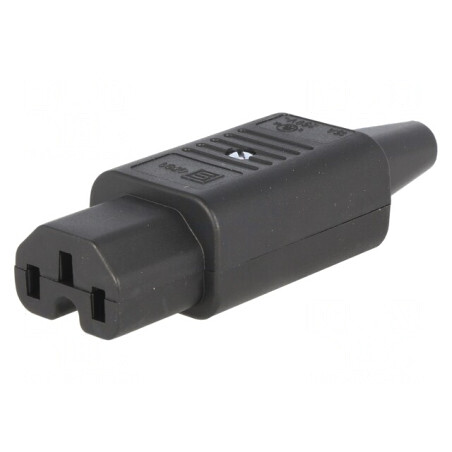 Conector Alimentare AC IEC 60320 10A 250V Drept | Electronic-mag.ro | Componente Electronice